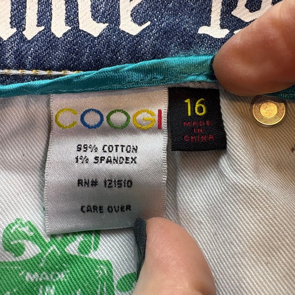 NWT Vtg Coogi Juniors 16 Denim Bootcut Distressed Embellished Pockets Y2K READ - Picture 8 of 8